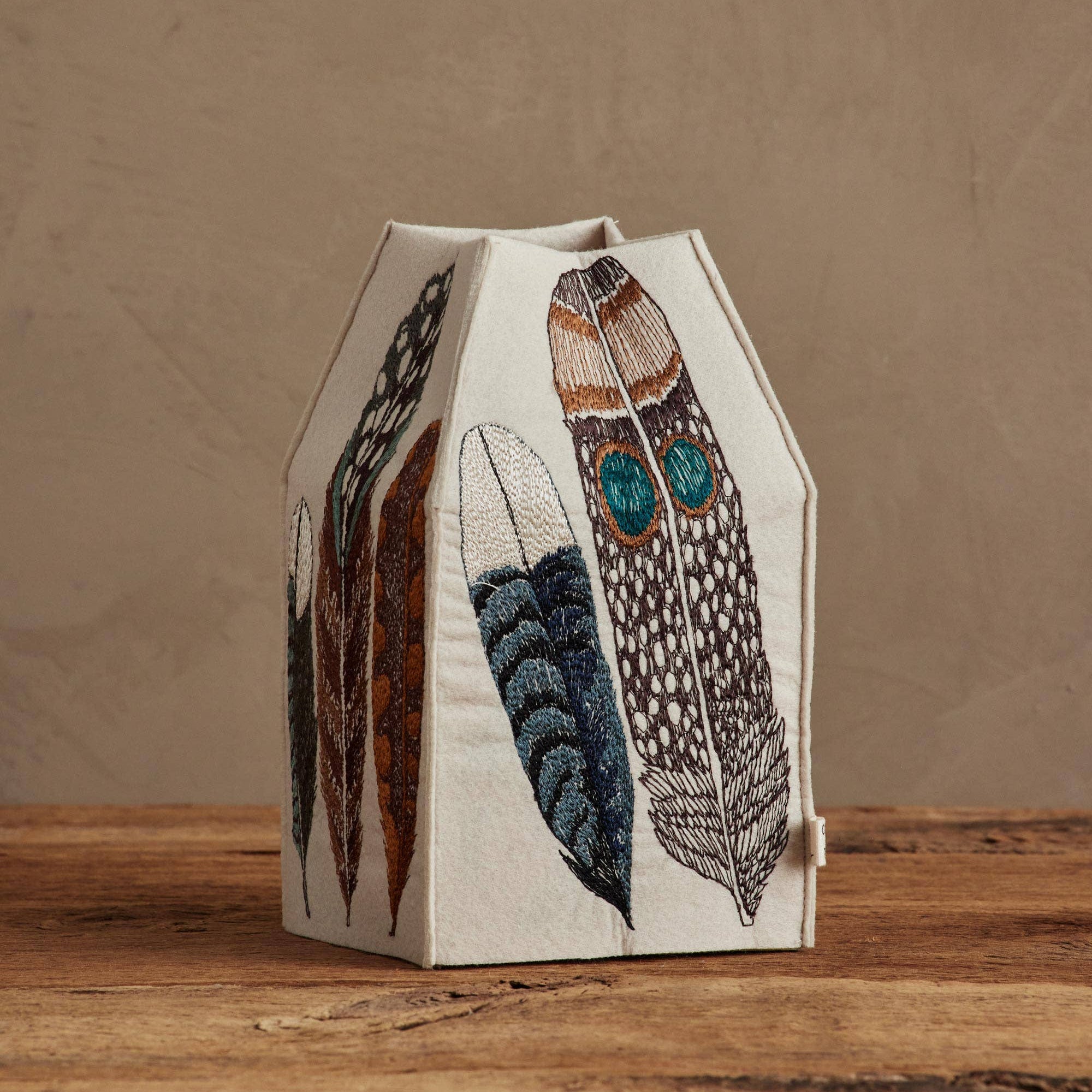 Feathers Tissue Box Cover