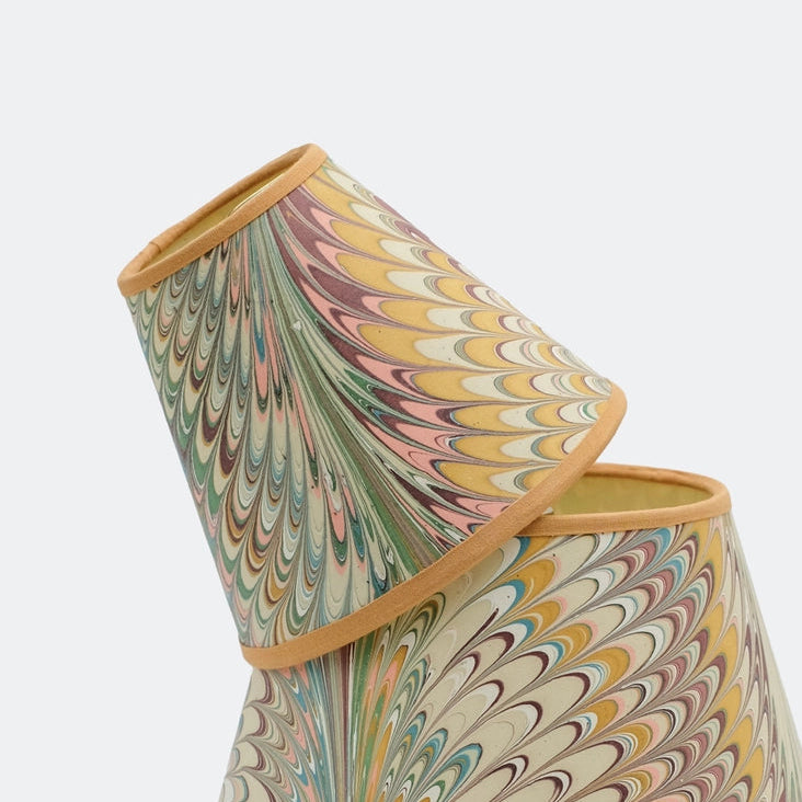Clip-On Chandelier Sconce Lampshade in Flatiron Feathers