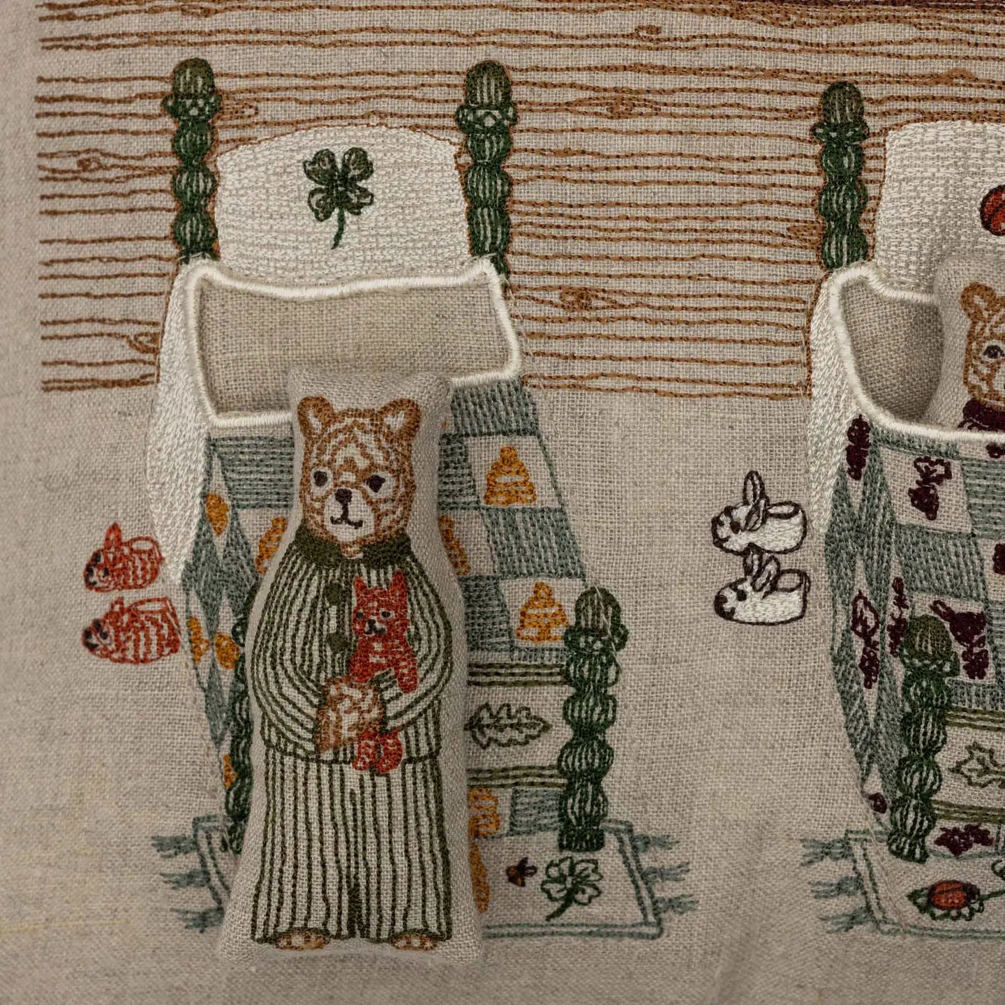 Three Little Bears Lumbar Pocket Pillow