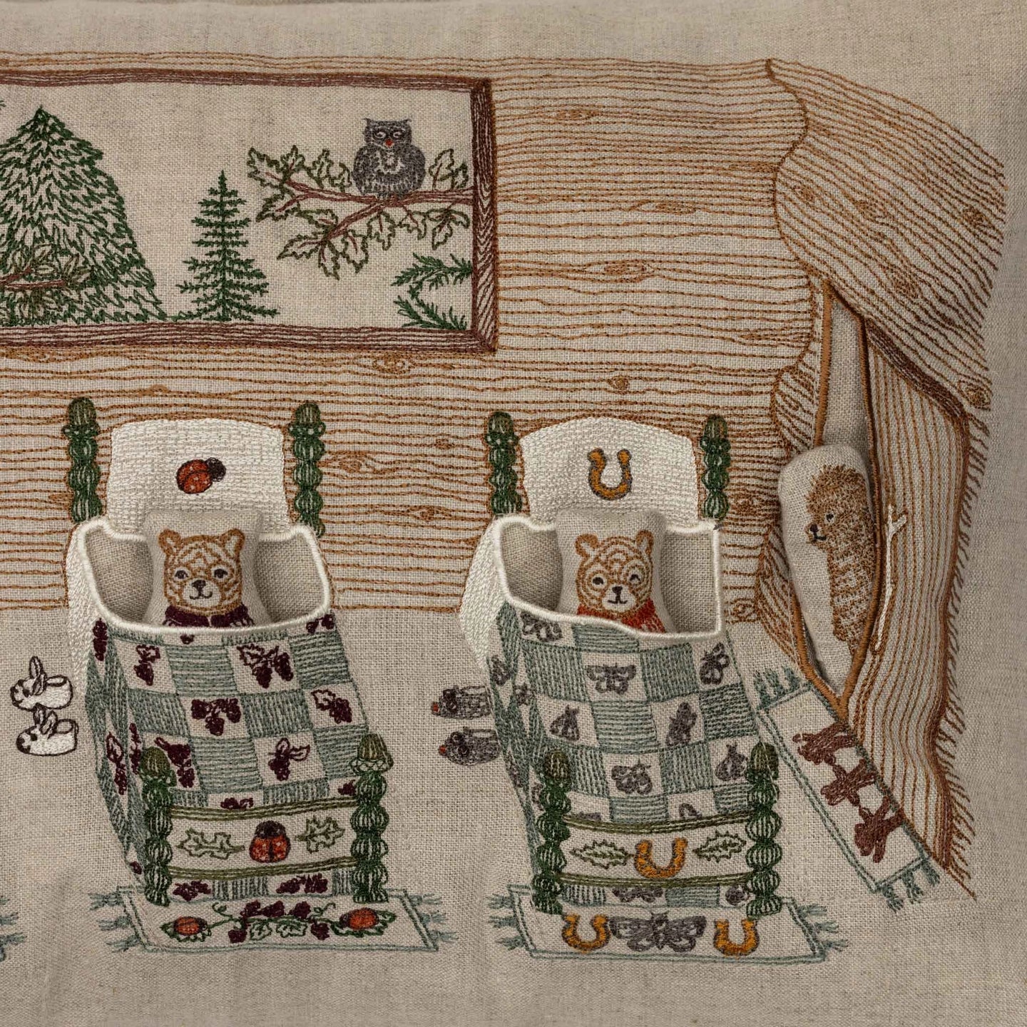 Three Little Bears Lumbar Pocket Pillow