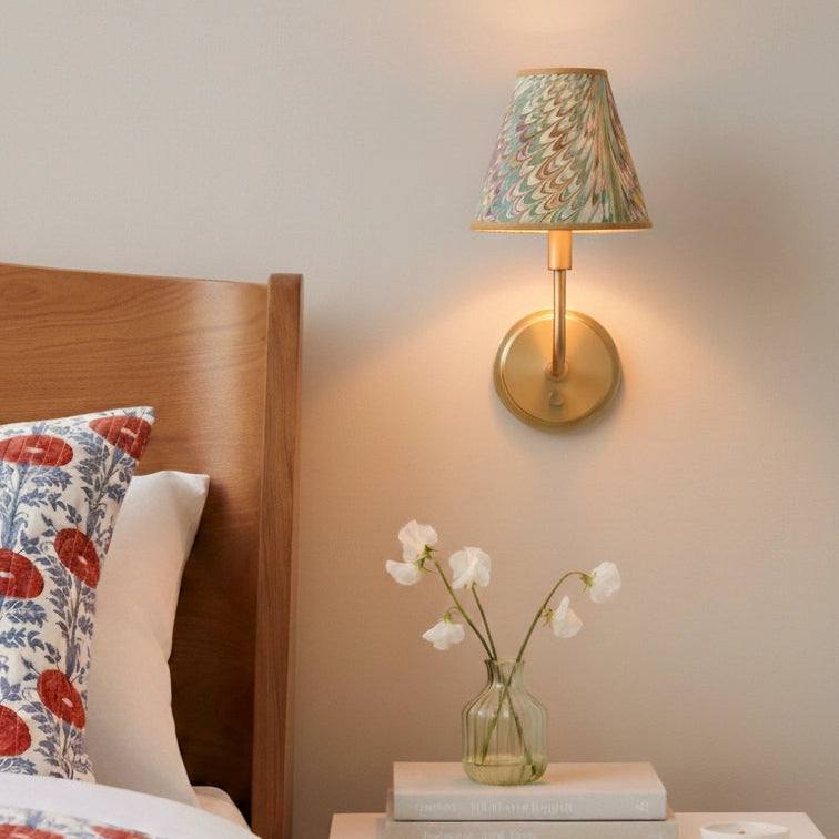 Clip-On Chandelier Sconce Lampshade in Flatiron Feathers