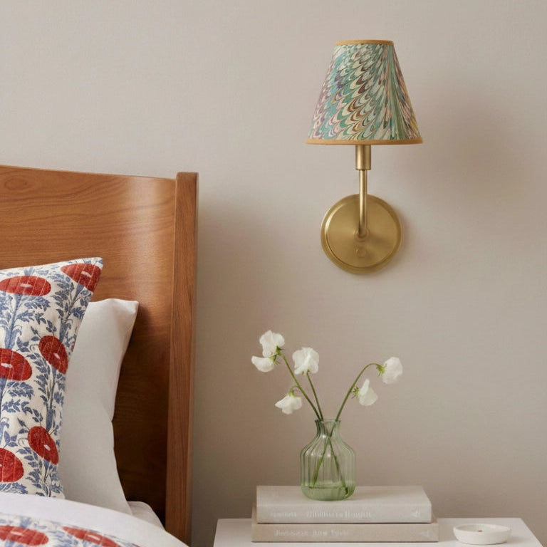 Clip-On Chandelier Sconce Lampshade in Flatiron Feathers