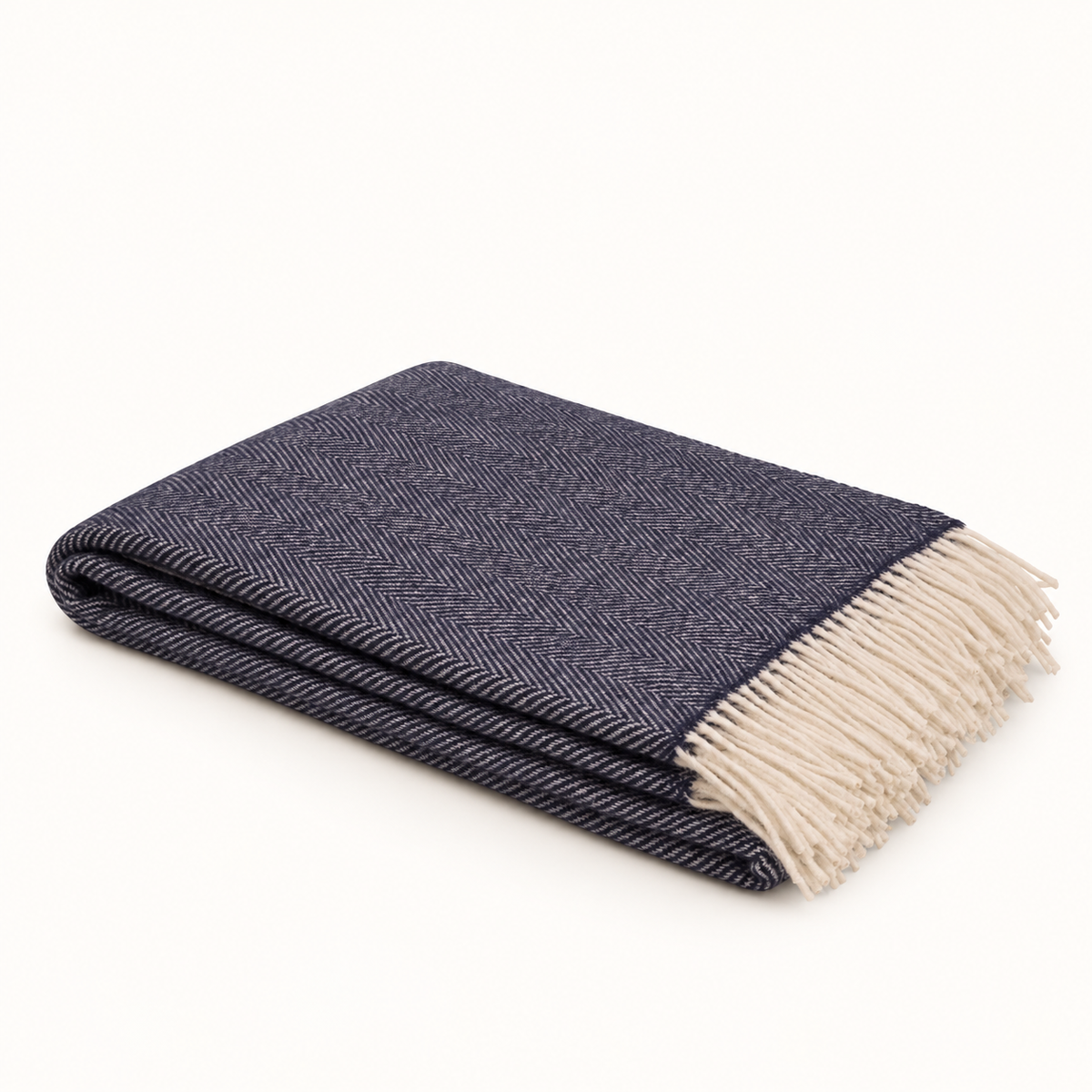 Aclare Navy Lambswool Throw