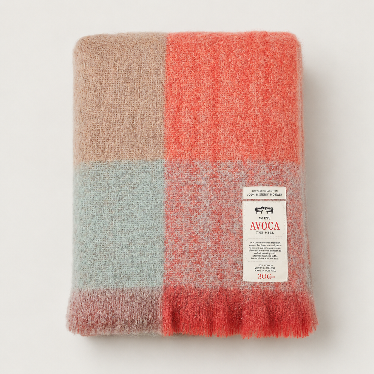 Miners Colorblock Mohair Throw