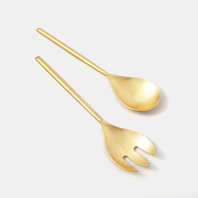 Matte Gold Serving Set