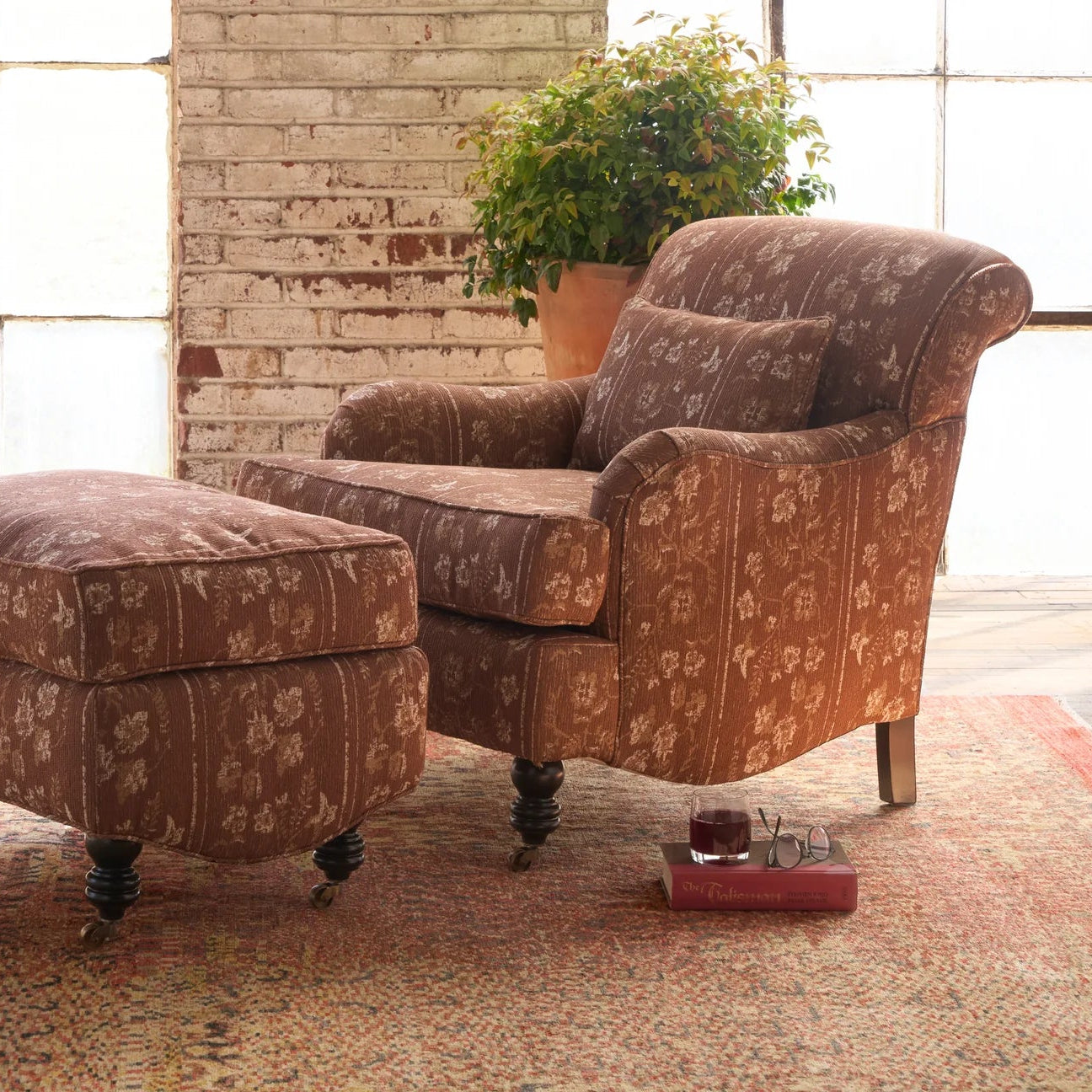 Beaumont Chair in Harris Wheat (store images shown)