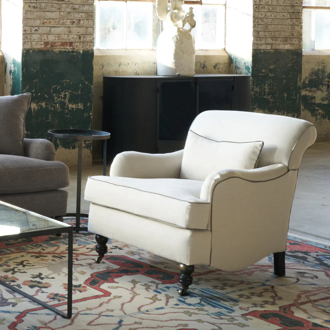 Beaumont Chair in Harris Wheat (store images shown)