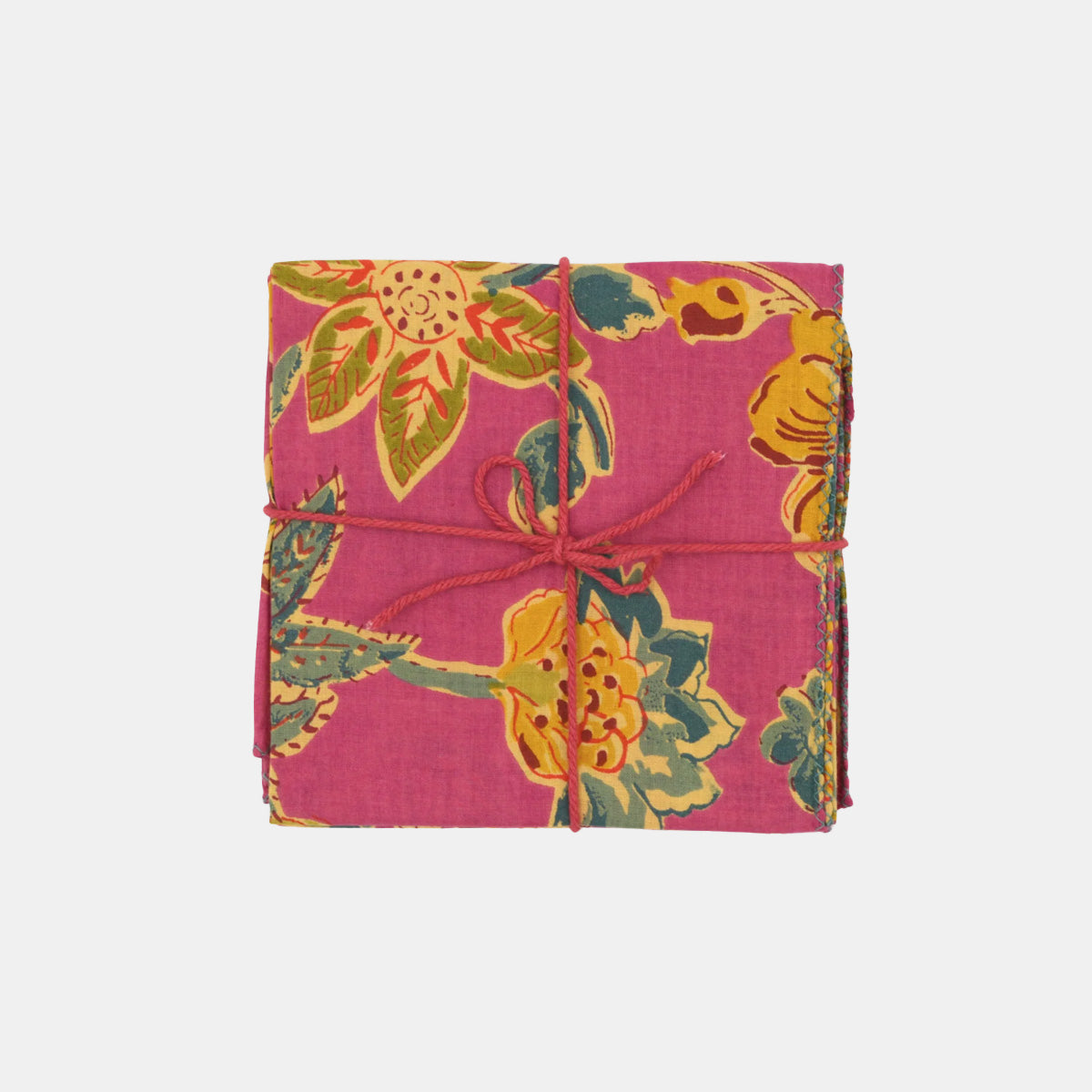 Liseron Carmine Napkins: Set of 4