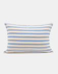 Small Lumbar Pillow in Blue Double Stripe