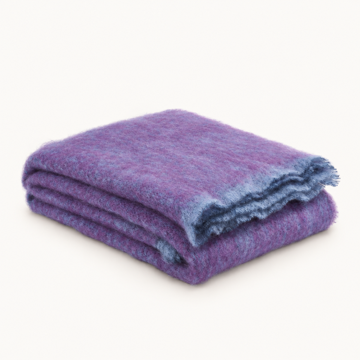 Clash Aubergine Mohair Throw