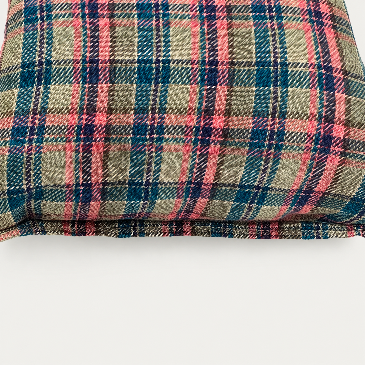 Fluo Tartan Lumbar Pillow