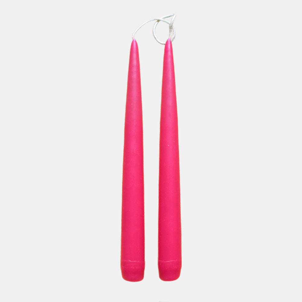 Fuchsia Taper Candles