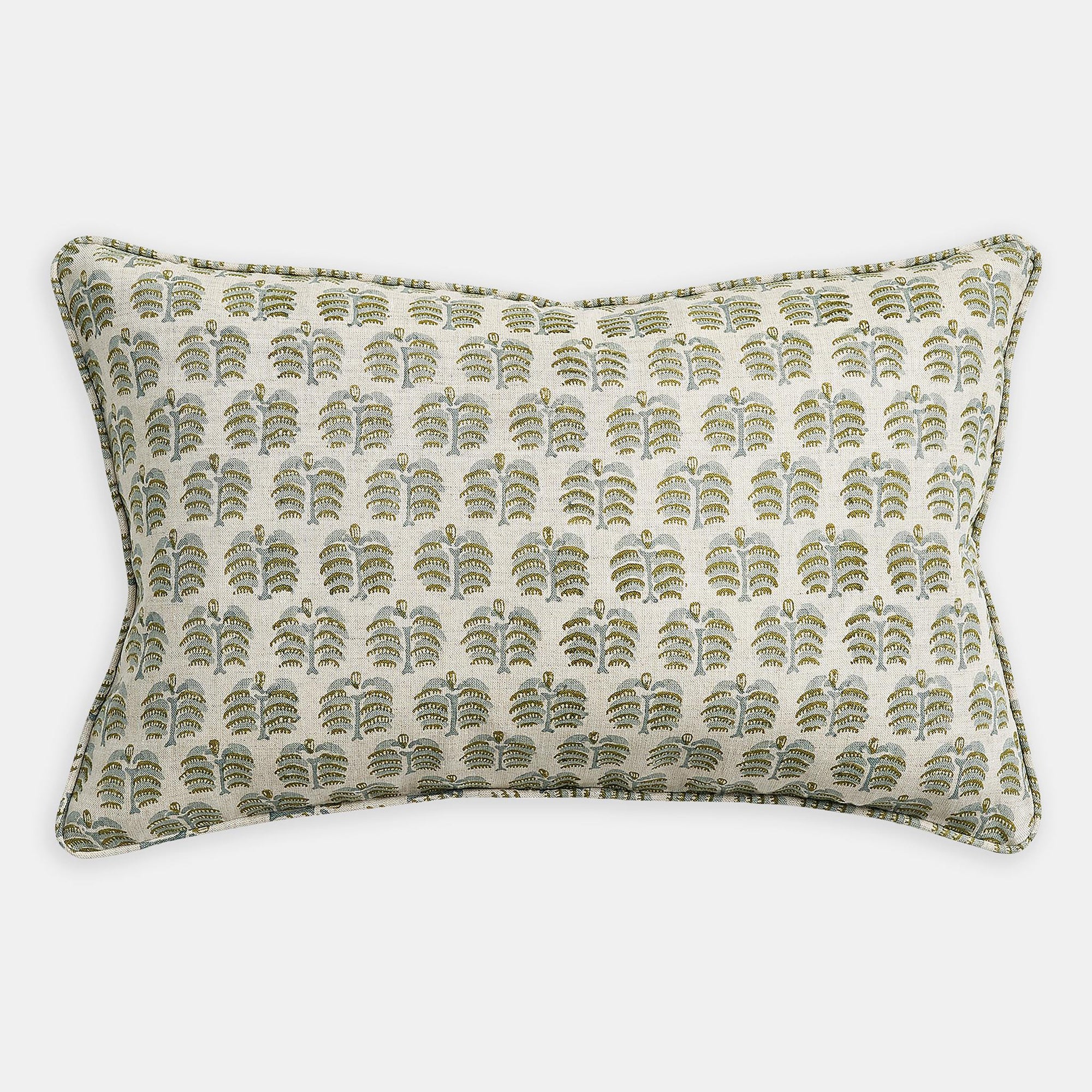 Hera Celadon Moss Lumbar Pillow