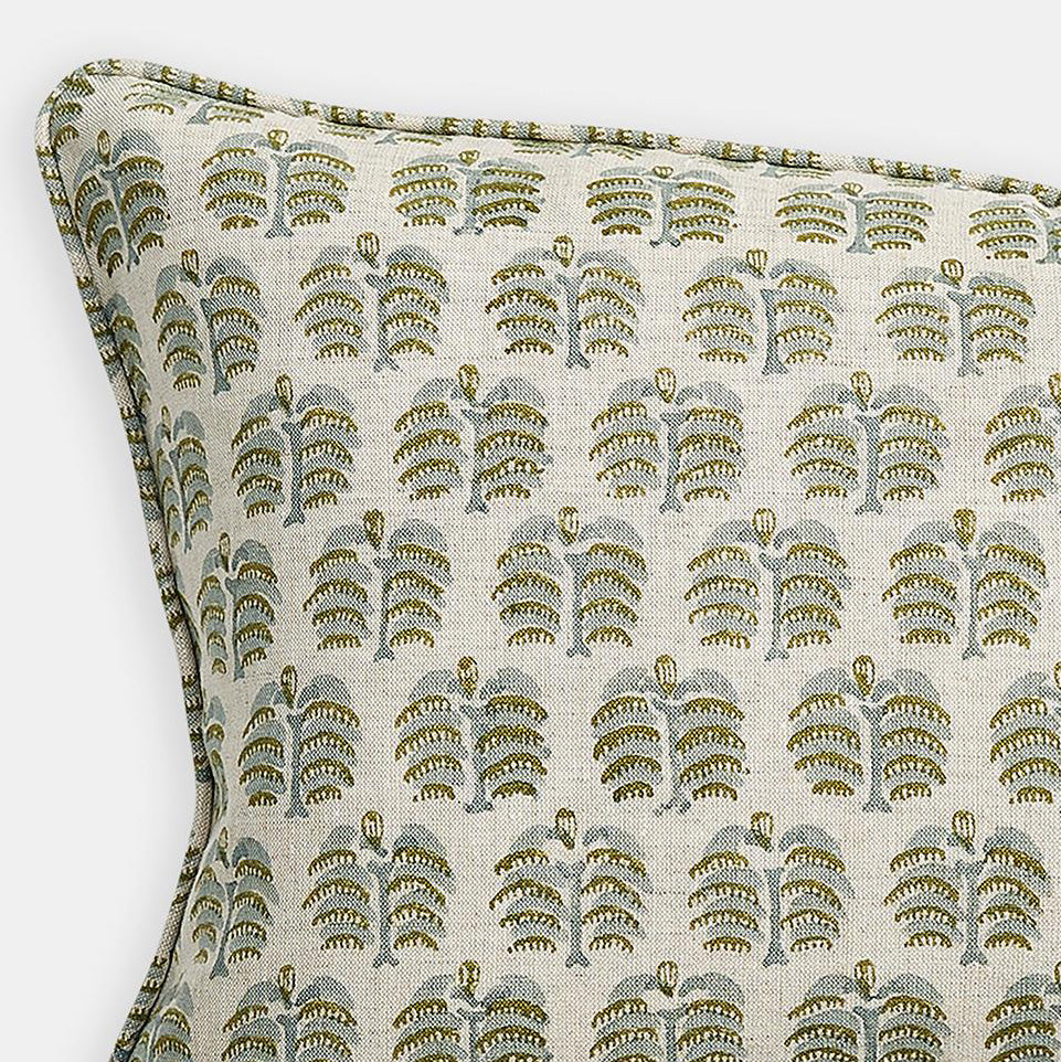Hera Celadon Moss Lumbar Pillow