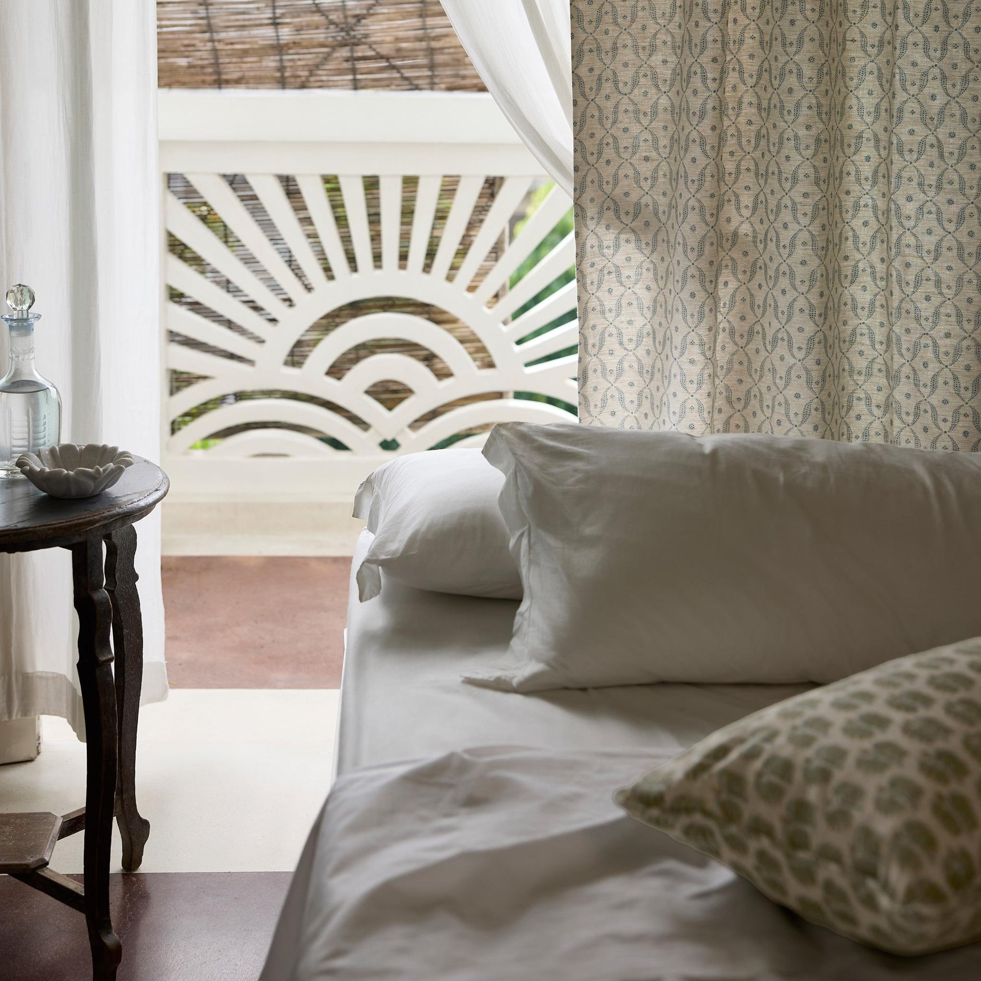 Hera Celadon Moss Lumbar Pillow