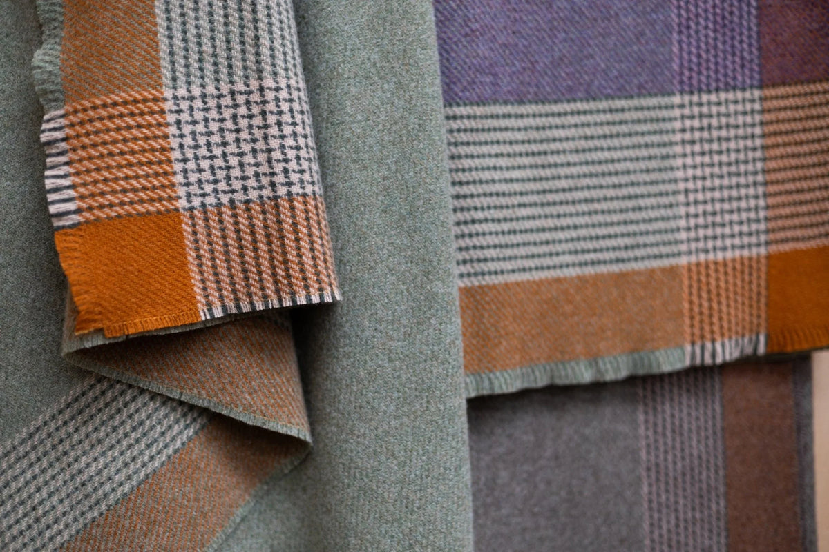 Heron Jacob Stripe Lambswool Throw