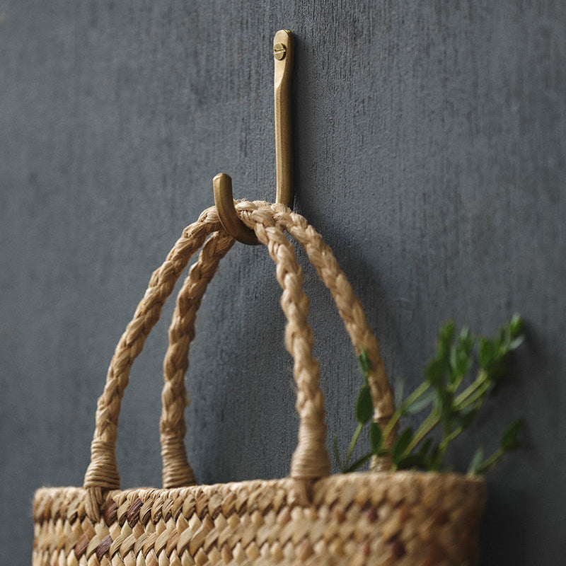 Brass Single Wall Hook - Collyer's Mansion