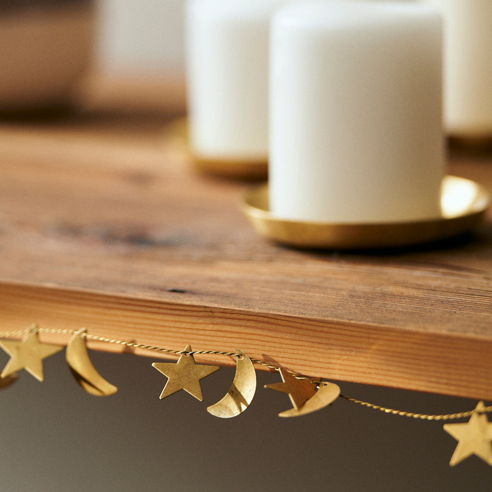 Brass Garland in Star