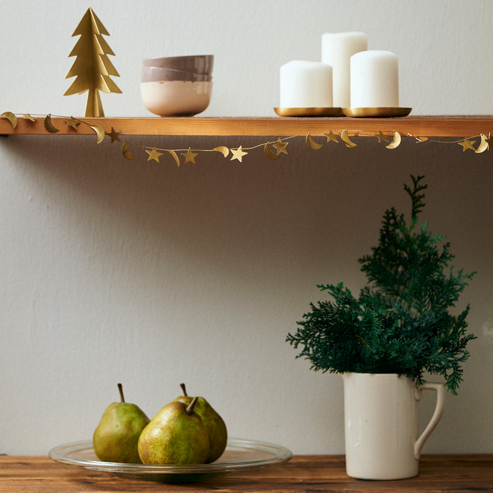 Brass Garland in Star