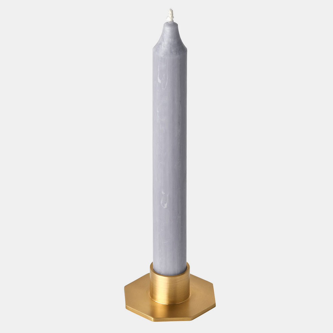 Brass Candleholder in Octagon