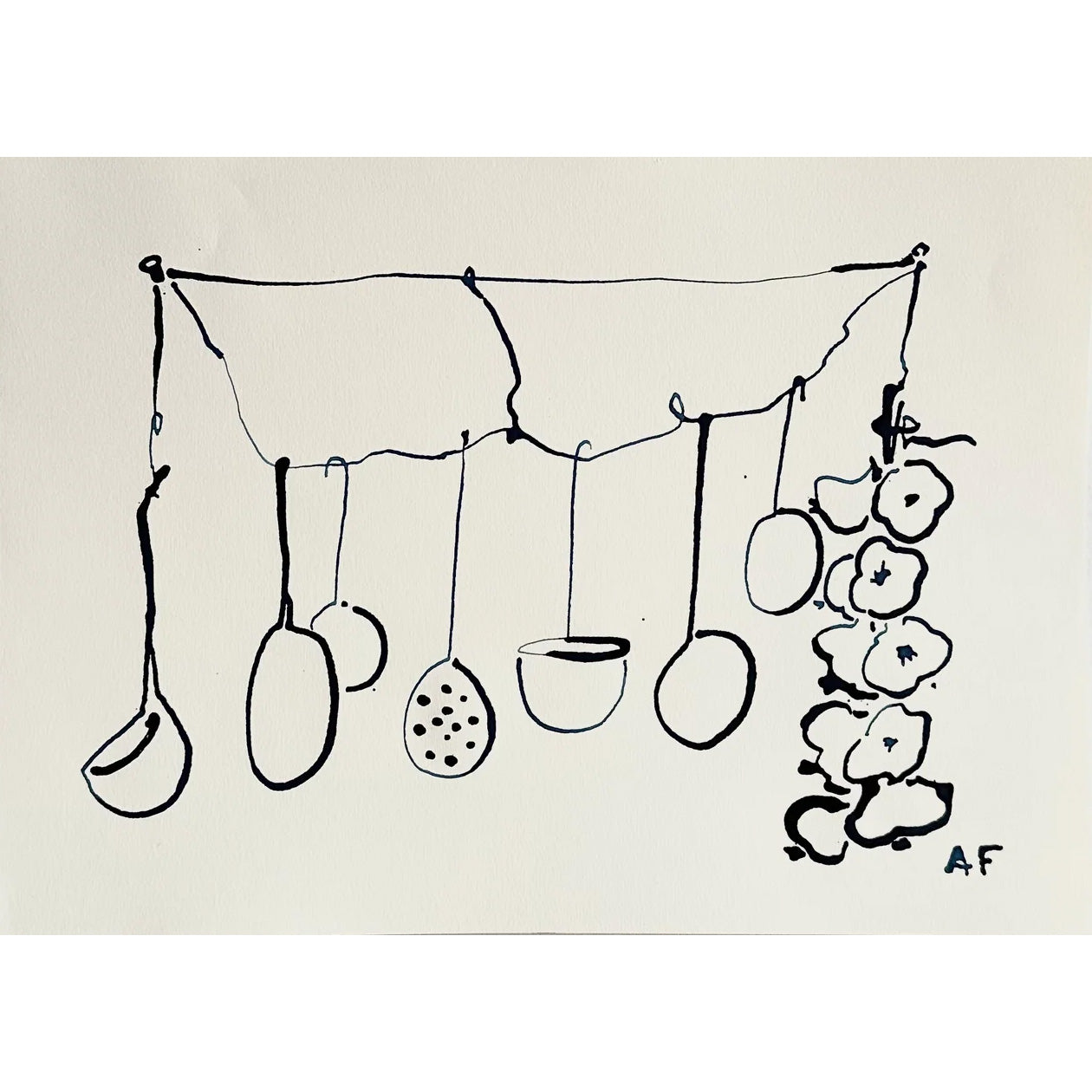Kitchen Utensil Still Life by Aislinn Forbes