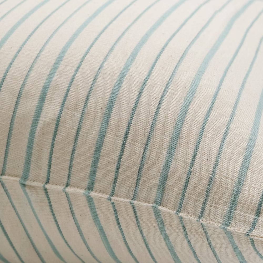 Khaki Stripe Pillow, square