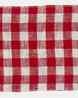 Red Check Anne Linen Coaster