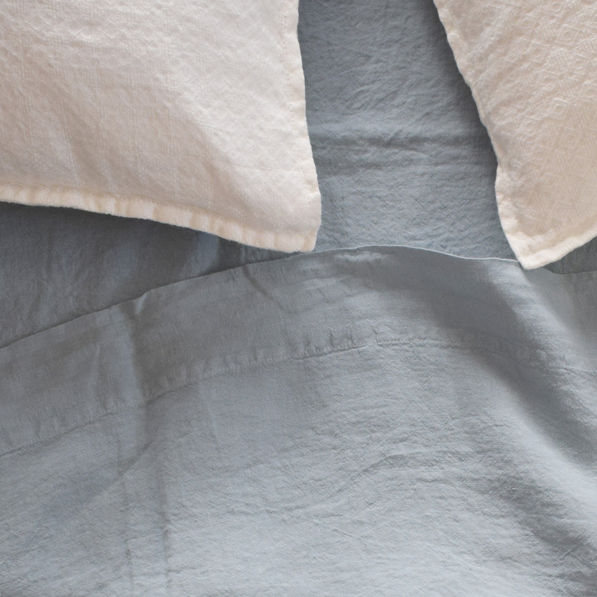 Linen Standard Pillowcase in Ceremony Stripe Embroidery