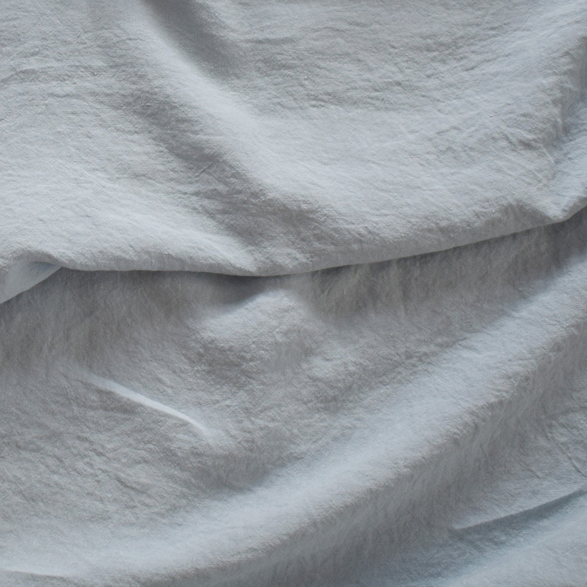 Linen Flat Sheet in Scandinavian Blue