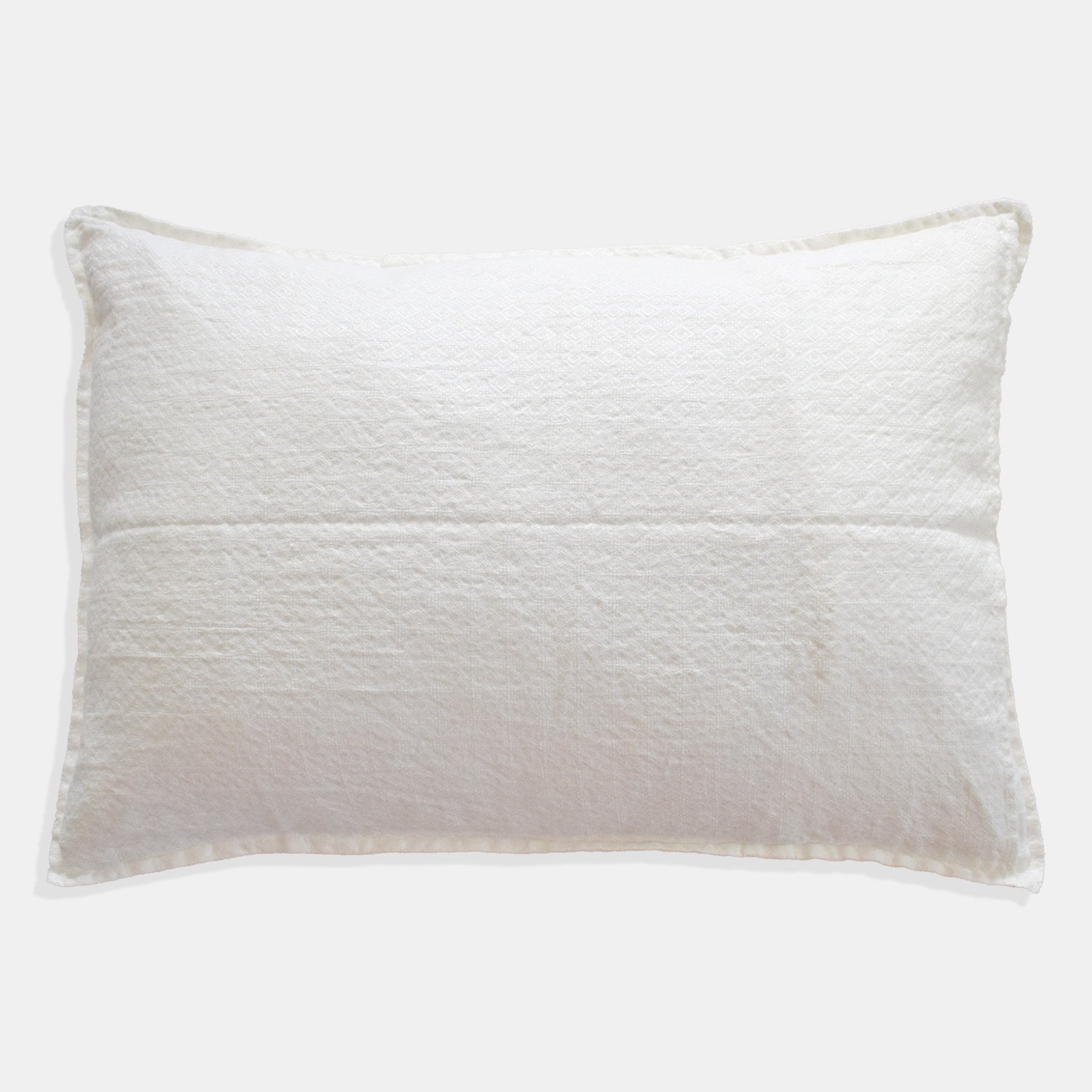 Linen Standard Pillowcase in Ceremony Stripe Embroidery