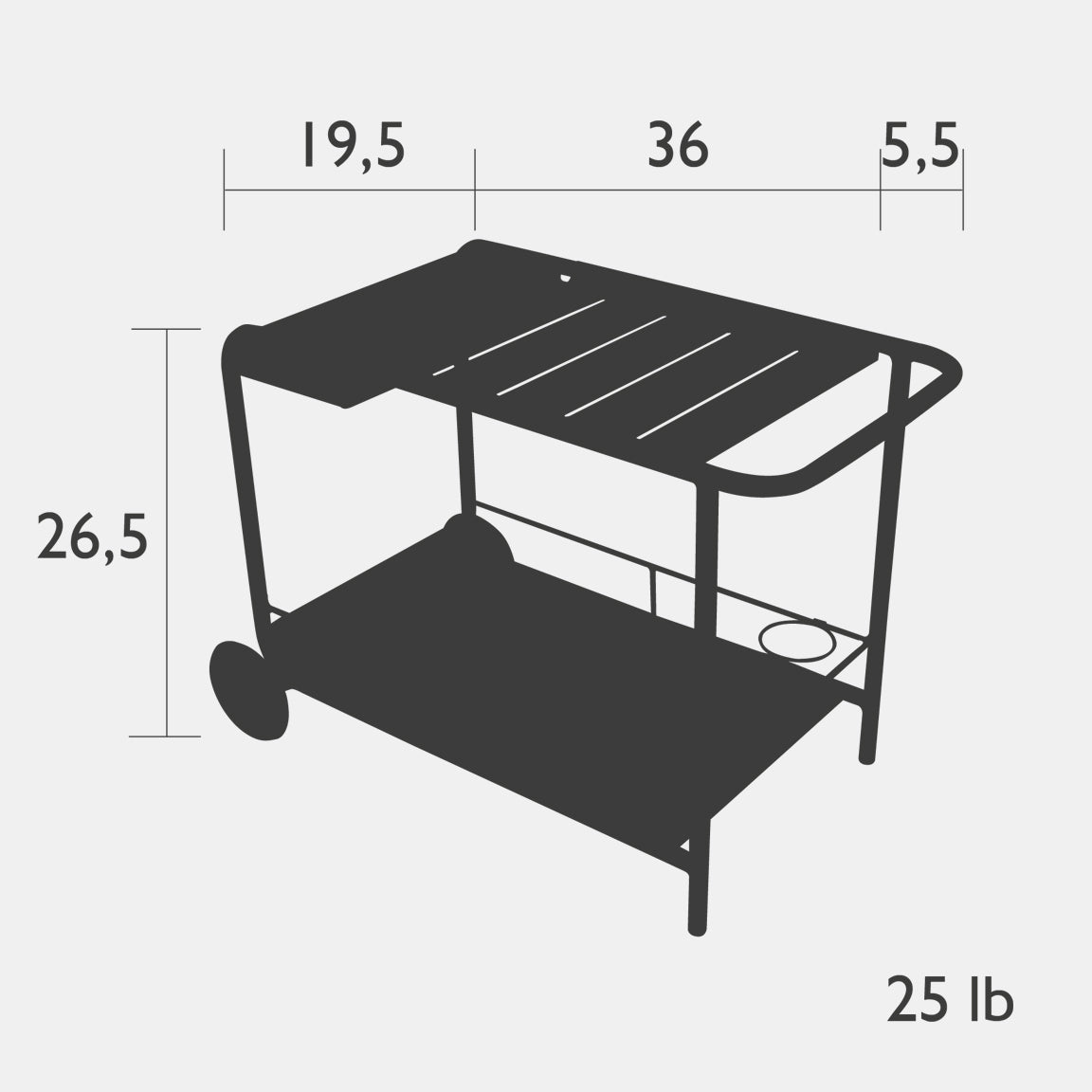 Luxembourg Bar Cart