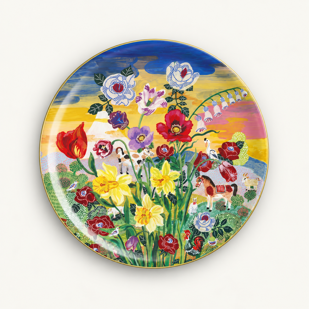 Mount Fuji Round Tray