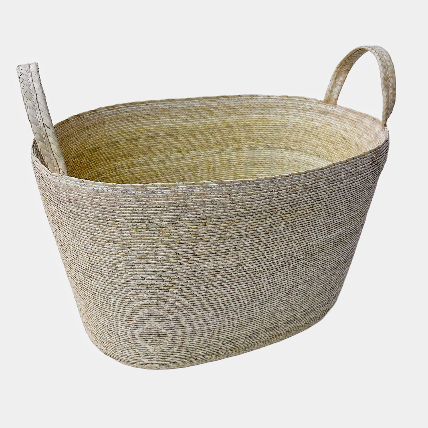 Natural Oval Floor Basket