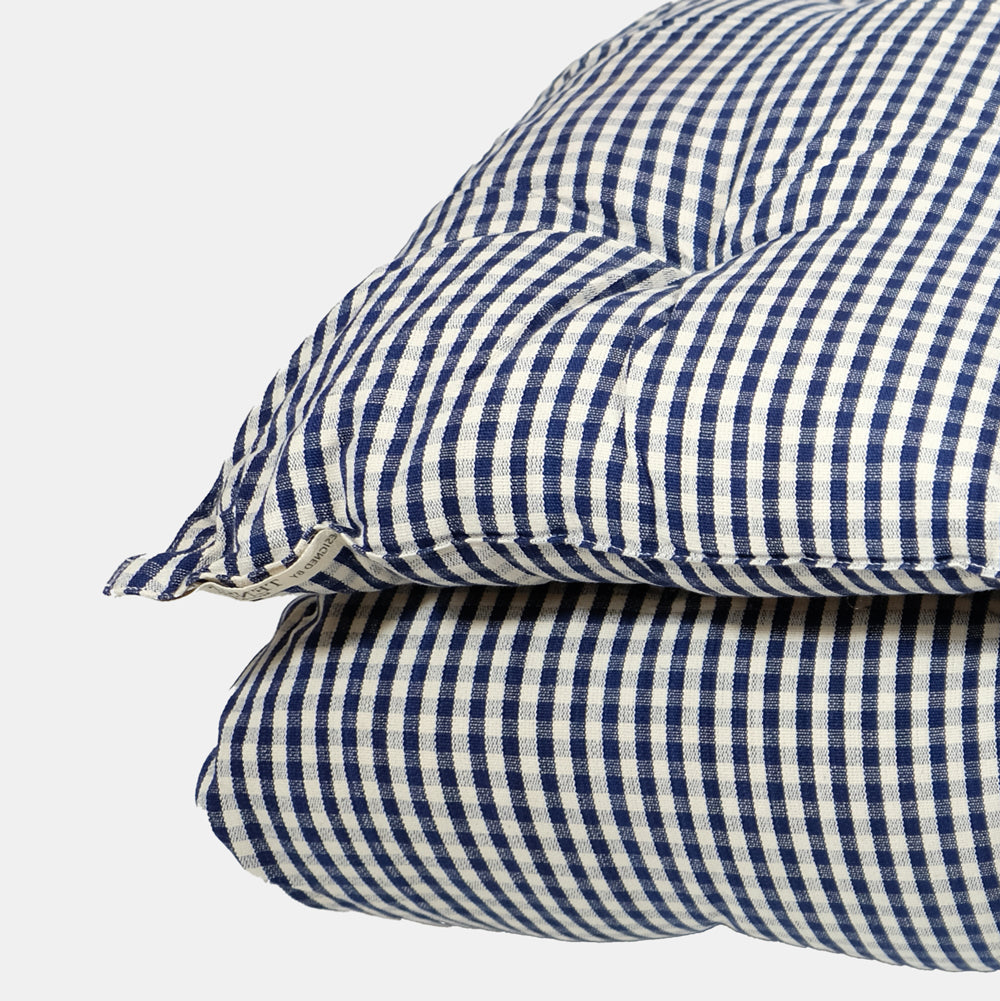 Navy Gingham Throw Bed