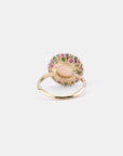 Opal Sapphire Tsavorite Bombe Ring