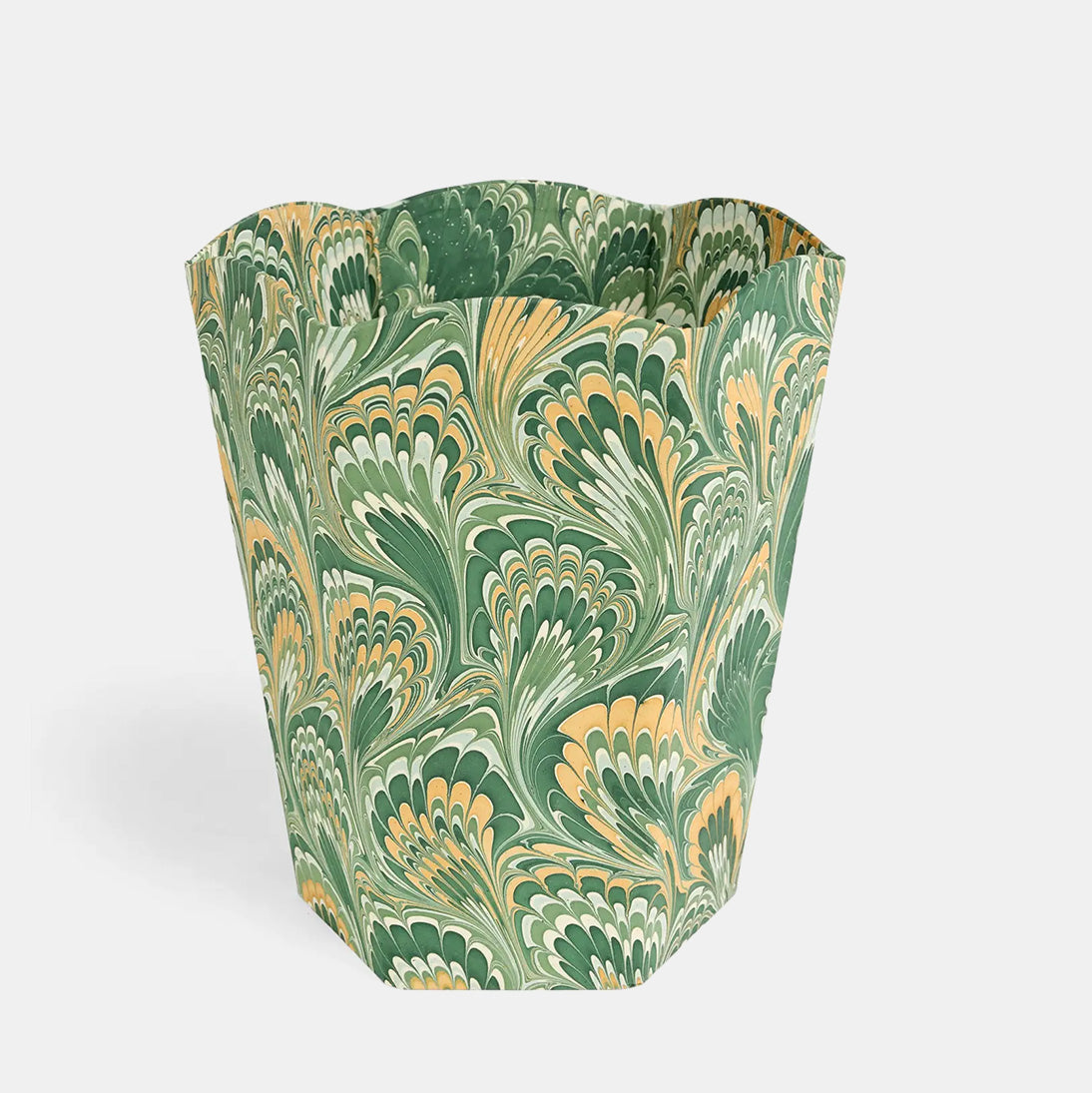 Craft Boat Scalloped Wastebasket - Thumbnail 5