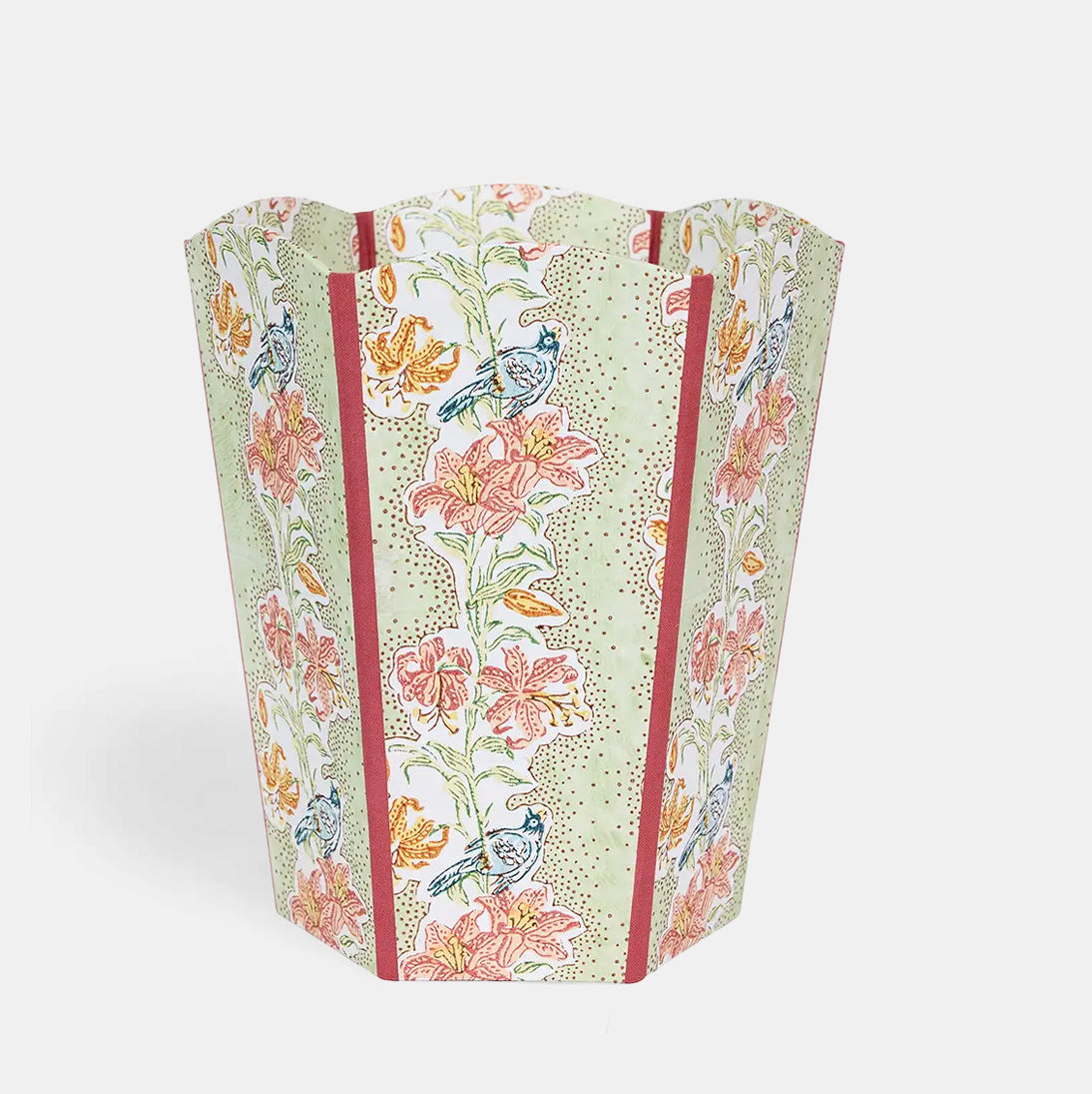 Craft Boat Scalloped Wastebasket