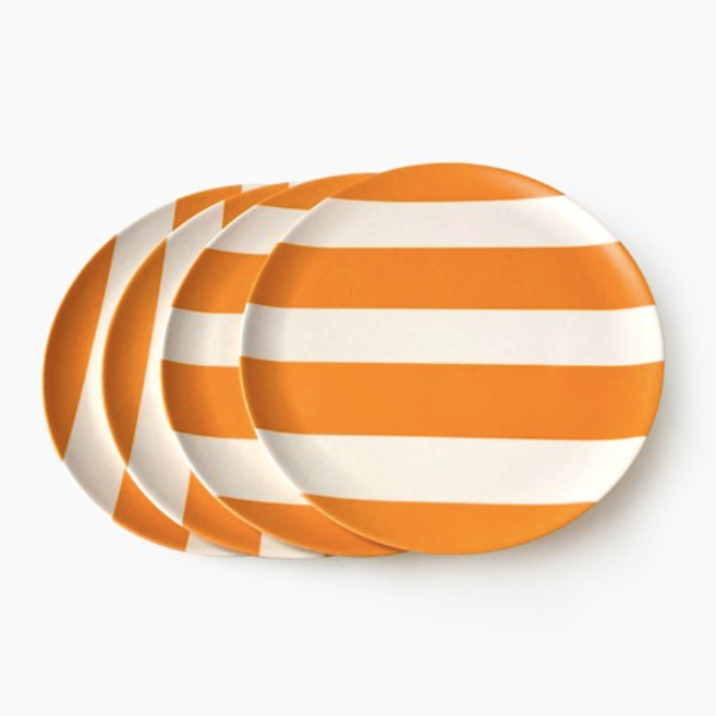 Naples Orange Plate, medium