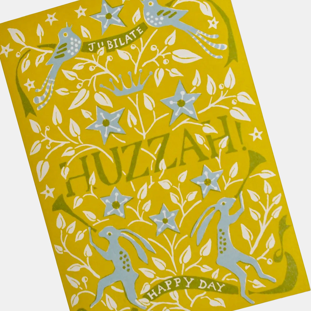 Large Card: Huzzah Happy Day
