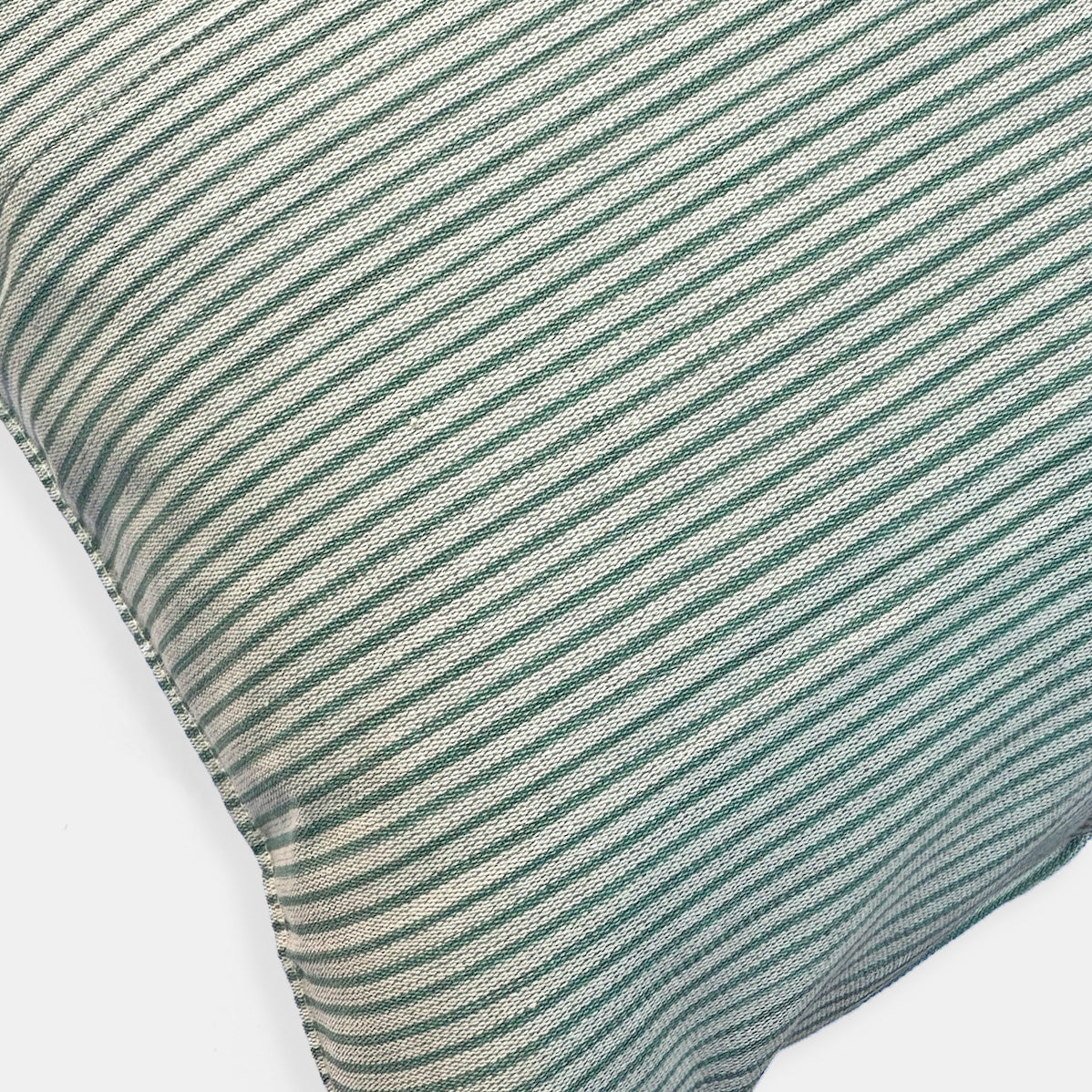 Olive Thin Stripe Square Pillow