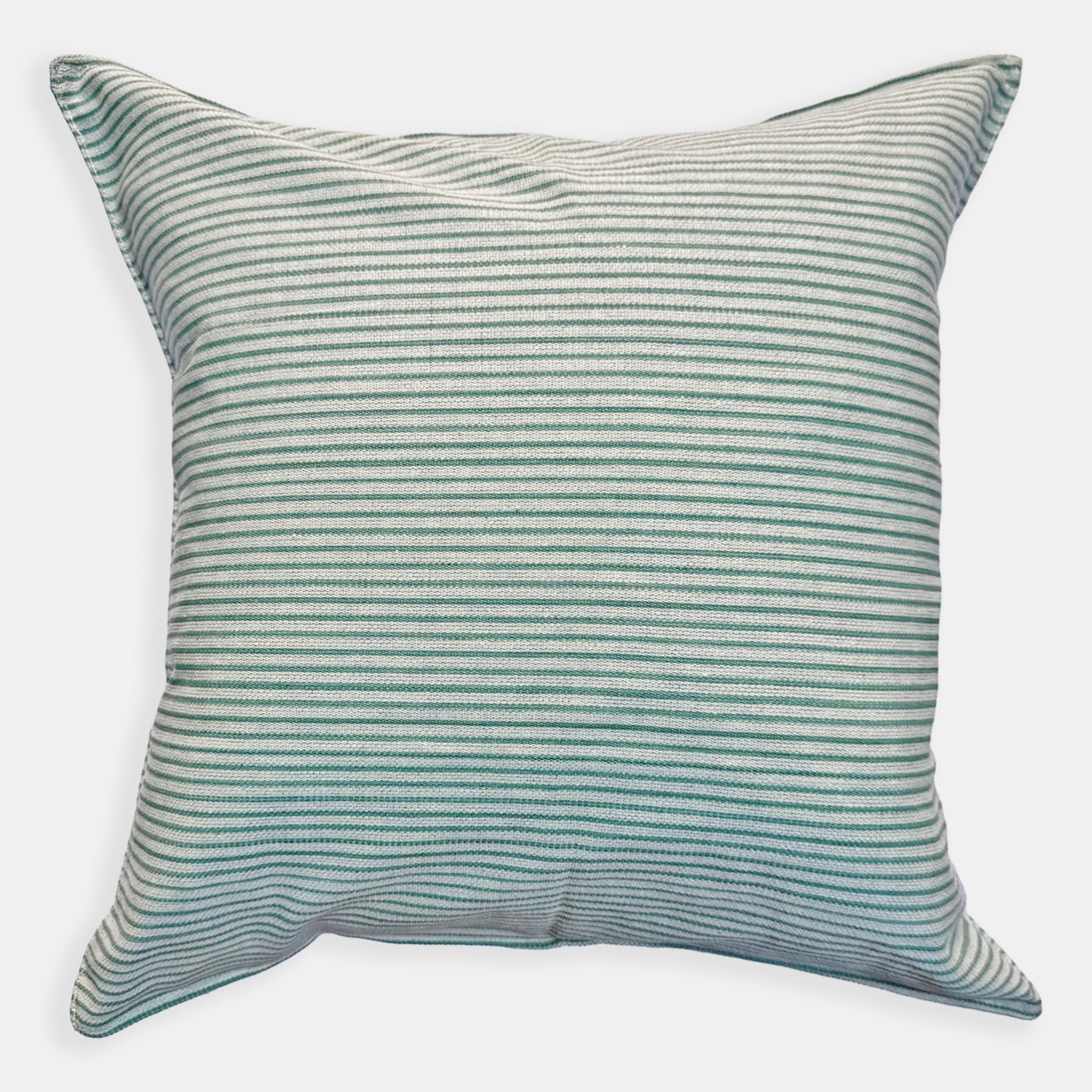 Olive Thin Stripe Square Pillow