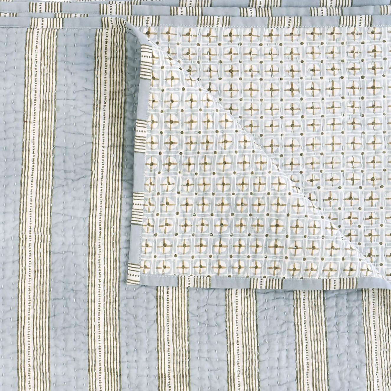 Berber Celadon Quilt in Queen