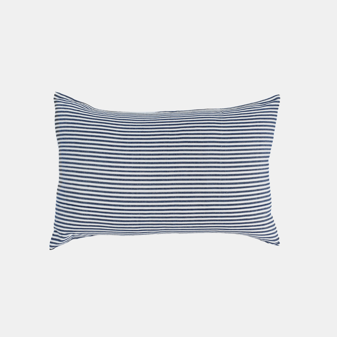Thin Denim Stripe Lumbar Pillow