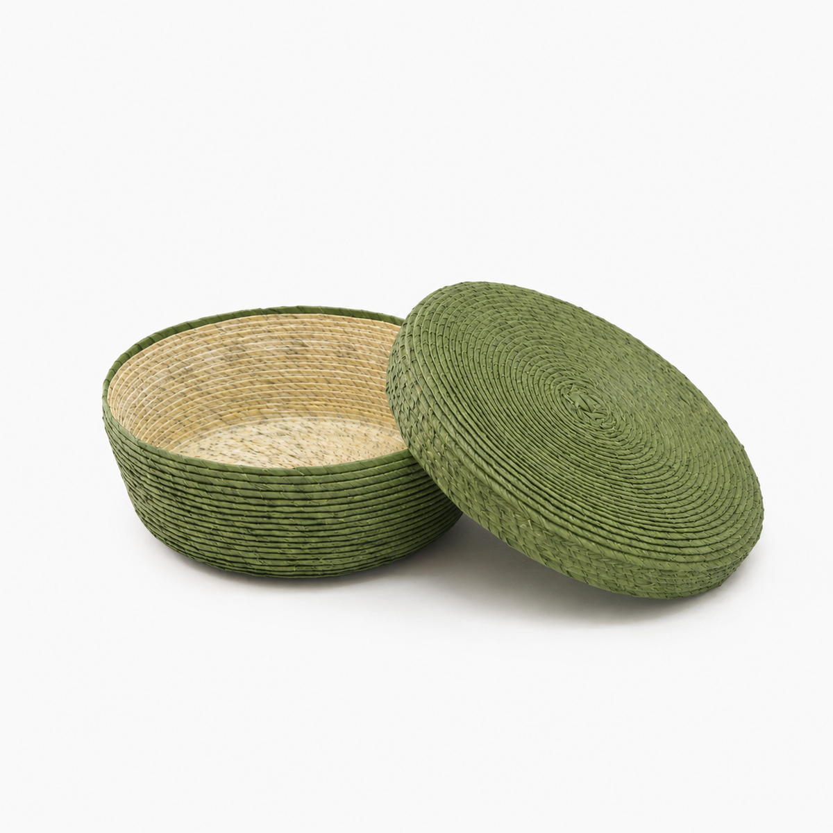 Tortillero Basket with Lid in Aceituna