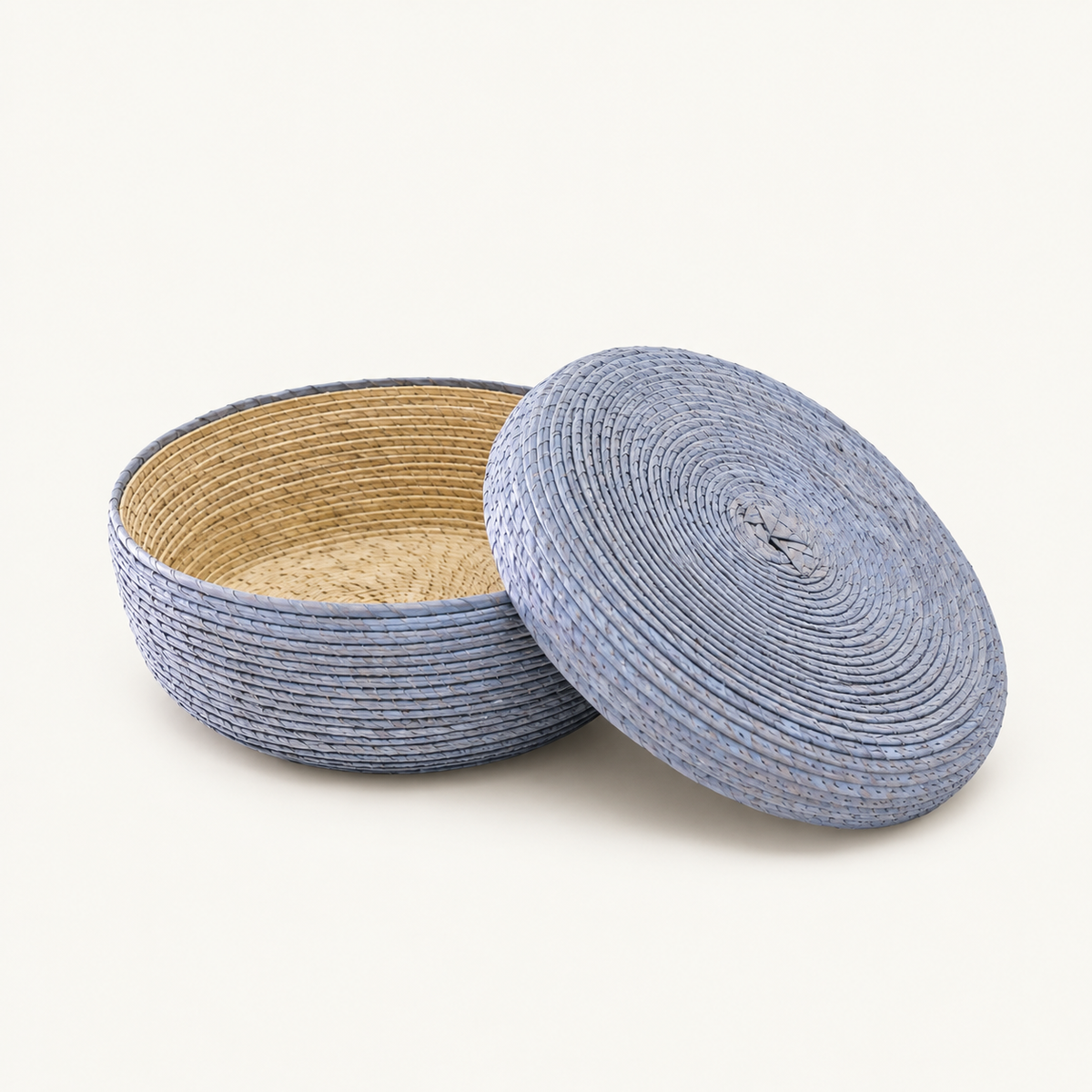Tortillero Basket with Lid in Cielo