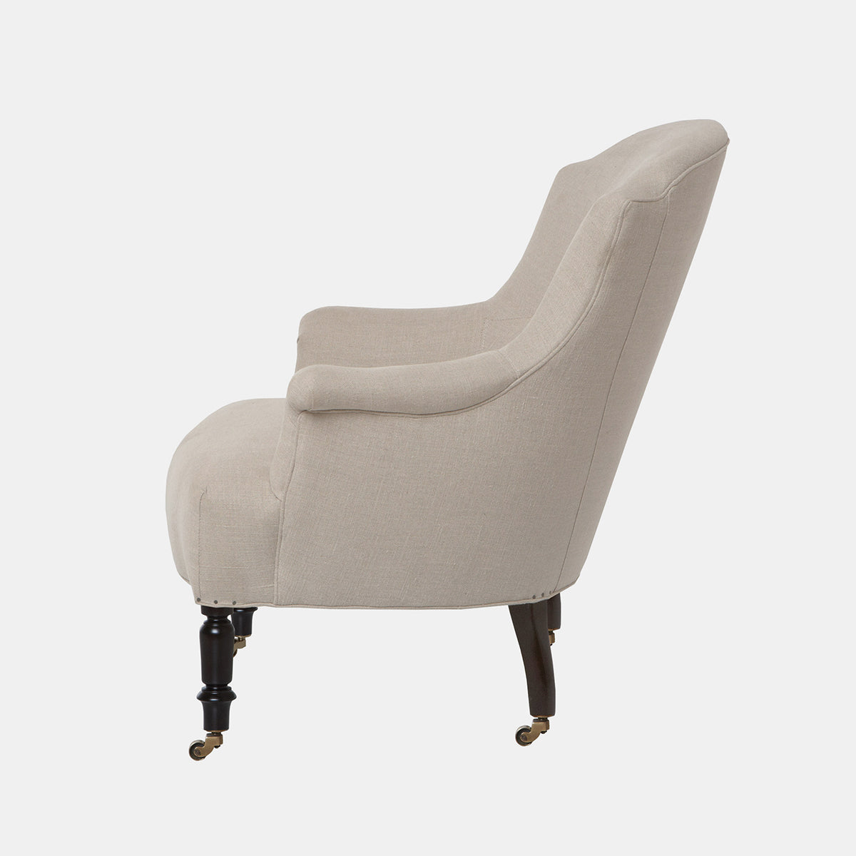 John Derian Tulip Chair in Vintage Flax 100% Linen in stock at Collyer's Mansion