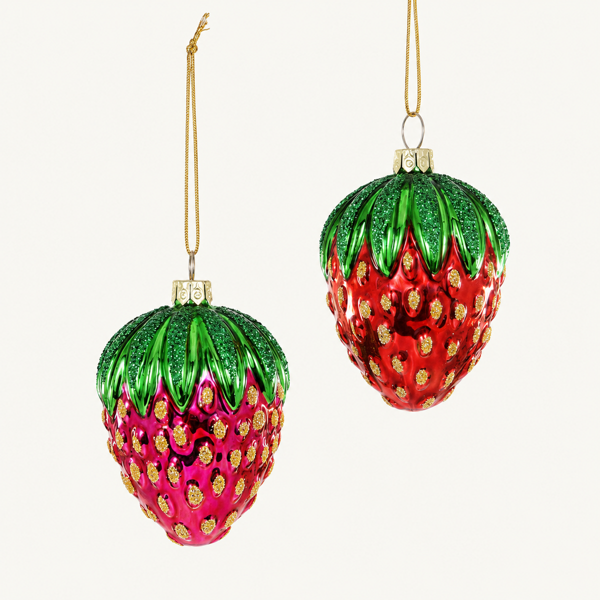 Vintage Strawberry Ornament