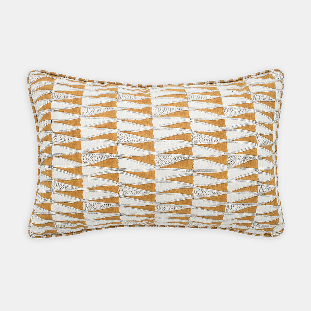 Tangier Saffron Pillow, lumbar