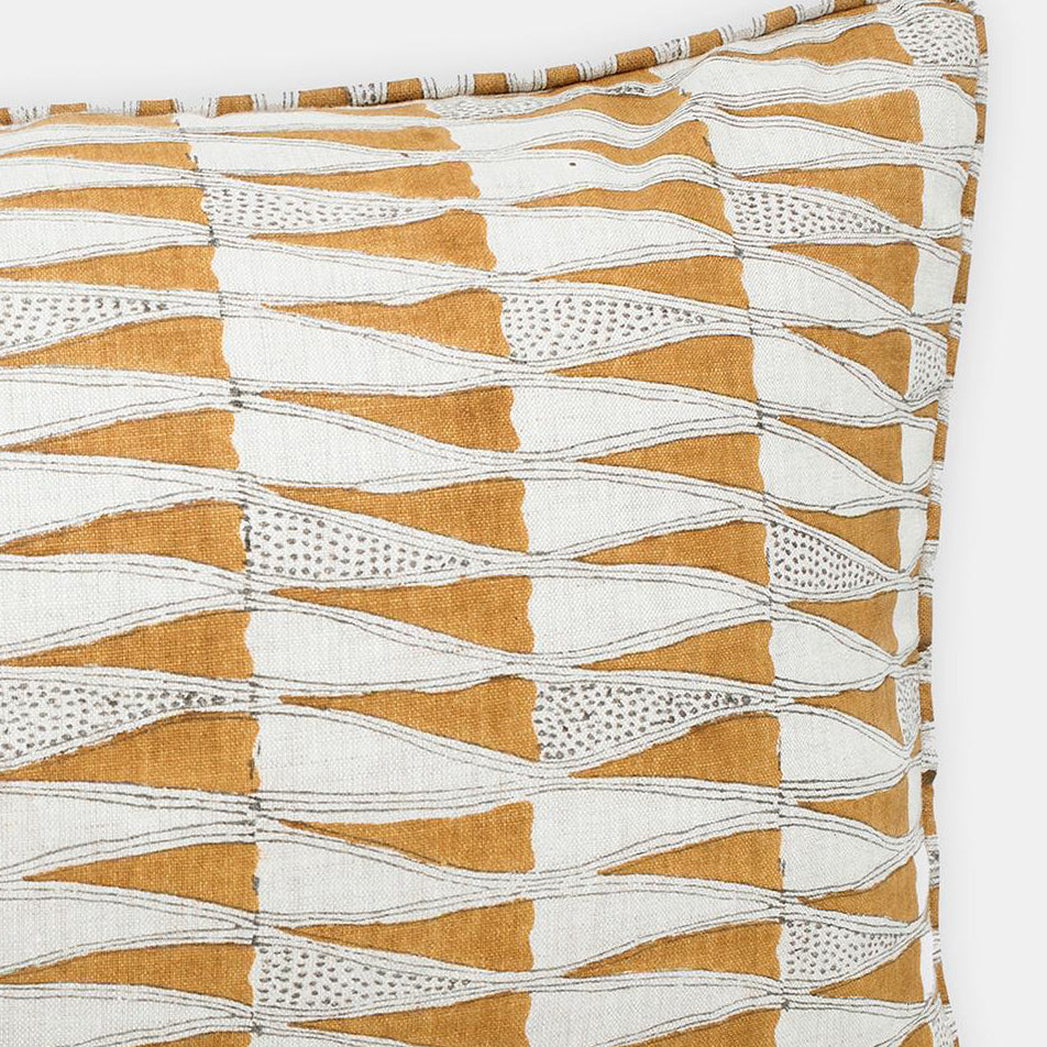 Tangier Saffron Pillow, lumbar