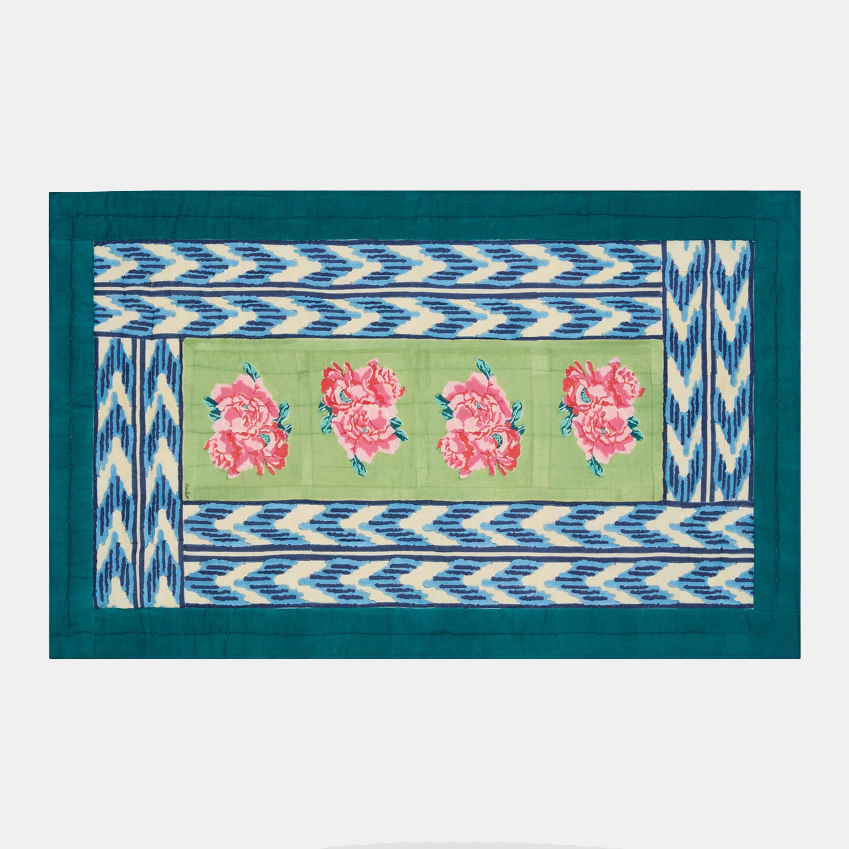 Nina Rose Mint Junior Quilt